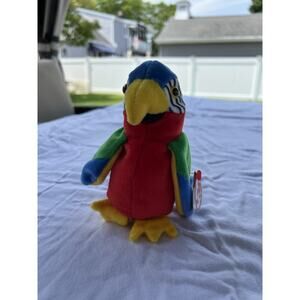 Ty 4197 Beanie Baby Jabber The Parrot Tropical Bird